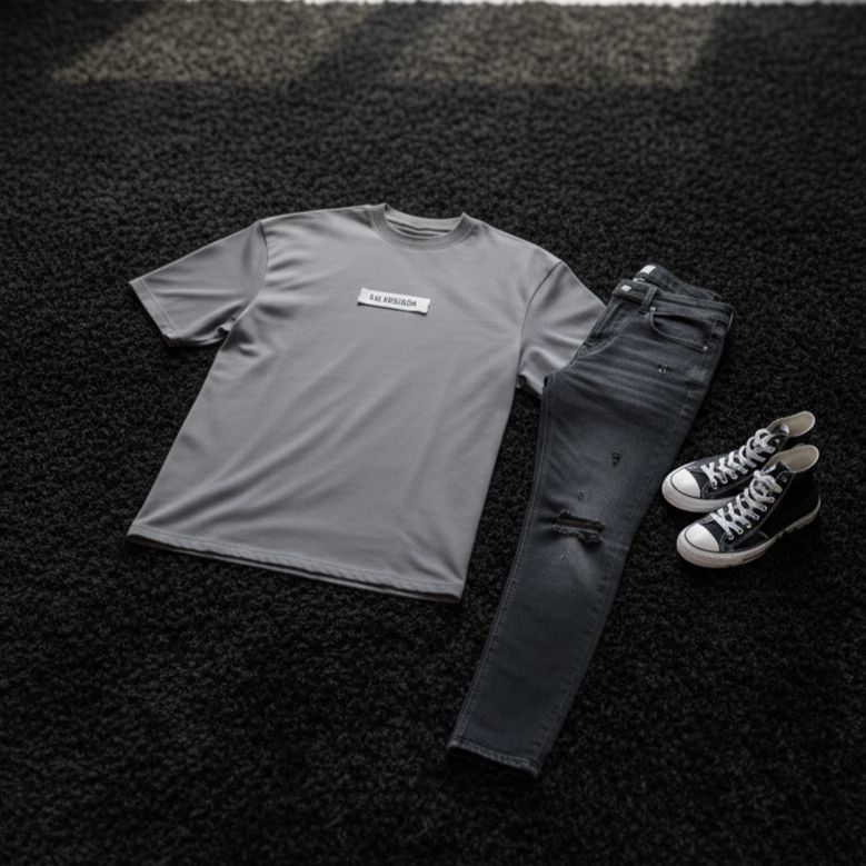 تیشرت مراکشی کبریتی ذغالی بالنسیاگا-ذغالی