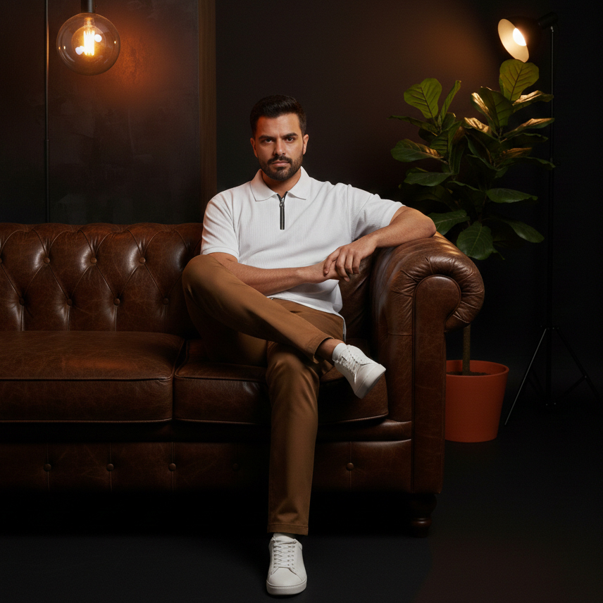 پکیج ست مردانه تیشرت نیم زیپ و شلوار مدل Rayan