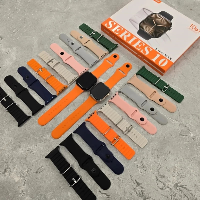 ساعت هوشمند 10 بند مدل KW35 MAX-چند رنگ